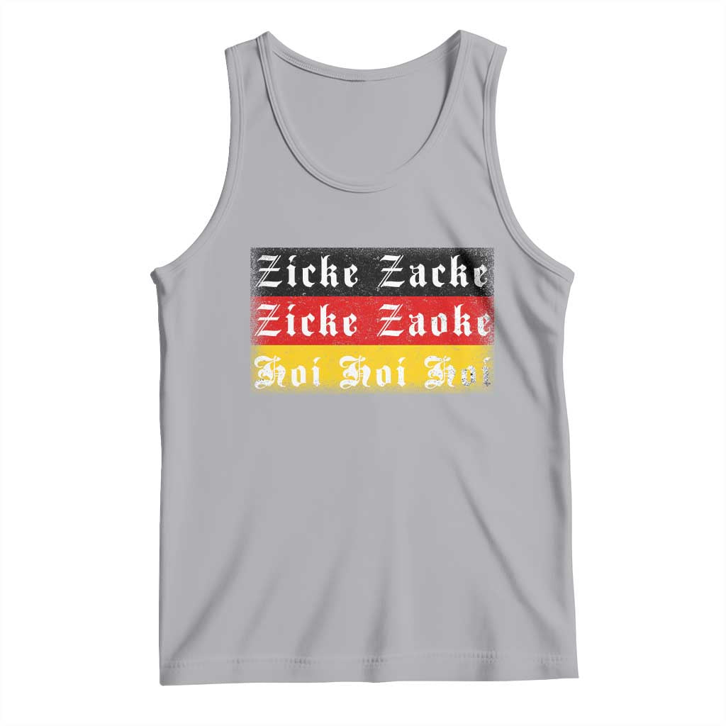 Zicke Zacke Hoi Oktoberfest Tank Top Vintage German Flag TS10 Athletic Heather Print Your Wear
