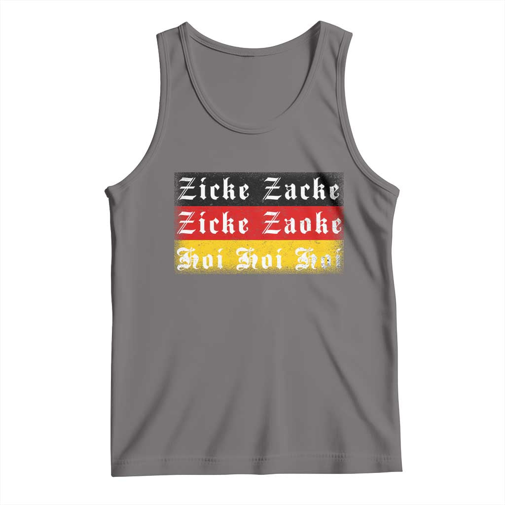 Zicke Zacke Hoi Oktoberfest Tank Top Vintage German Flag TS10 Deep Heather Print Your Wear