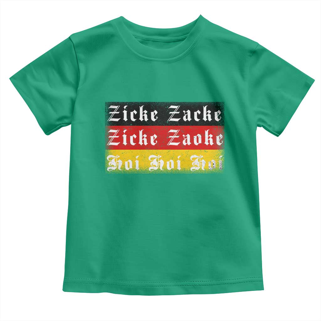 Zicke Zacke Hoi Oktoberfest Toddler T Shirt Vintage German Flag TS10 Irish Green Print Your Wear