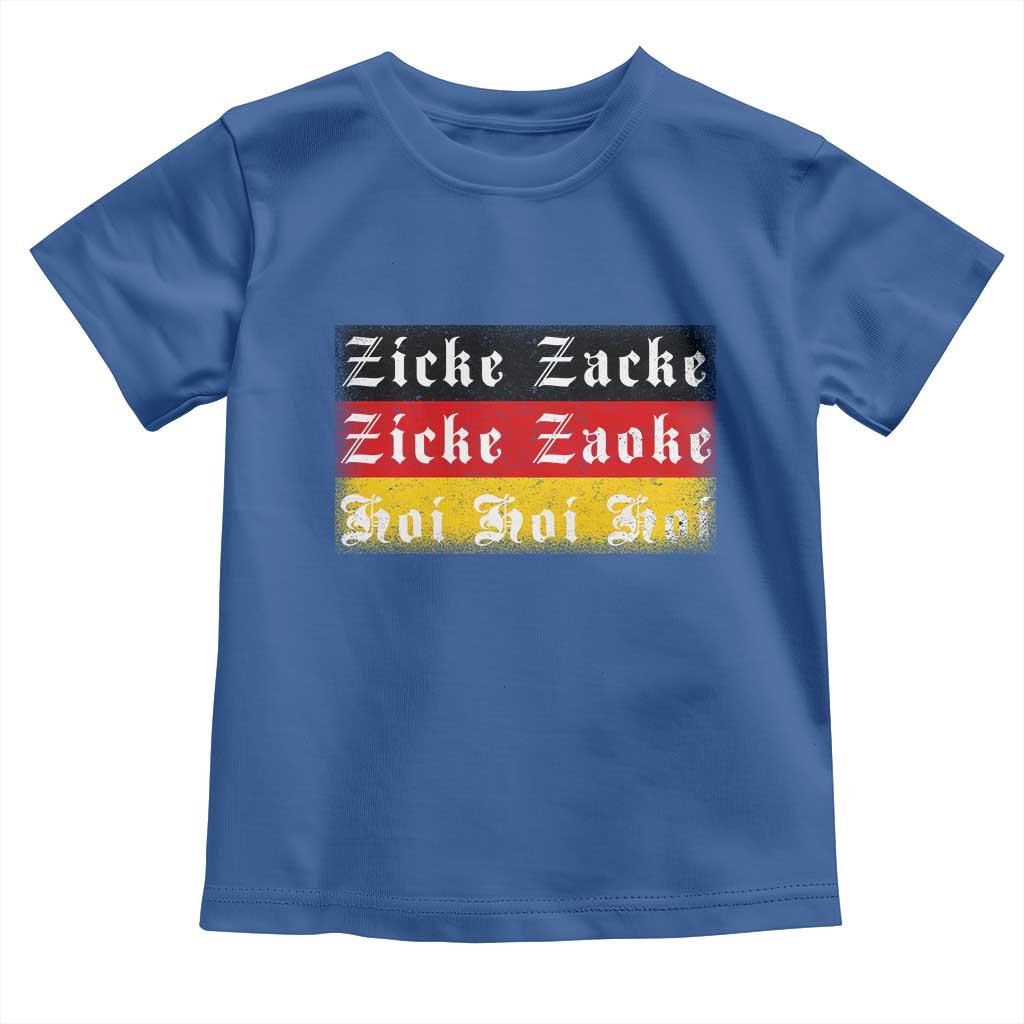 Zicke Zacke Hoi Oktoberfest Toddler T Shirt Vintage German Flag TS10 Royal Blue Print Your Wear