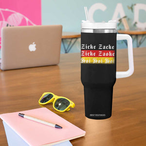 Zicke Zacke Hoi Oktoberfest Tumbler With Handle Vintage German Flag TS10 Print Your Wear