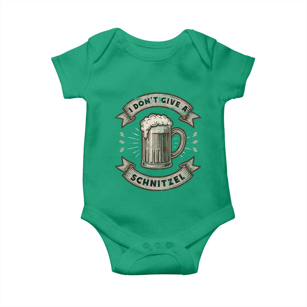 Funny Oktoberfest Baby Onesie I Dont Give A Schnitzel German Beer Wurst TS10 Irish Green Print Your Wear