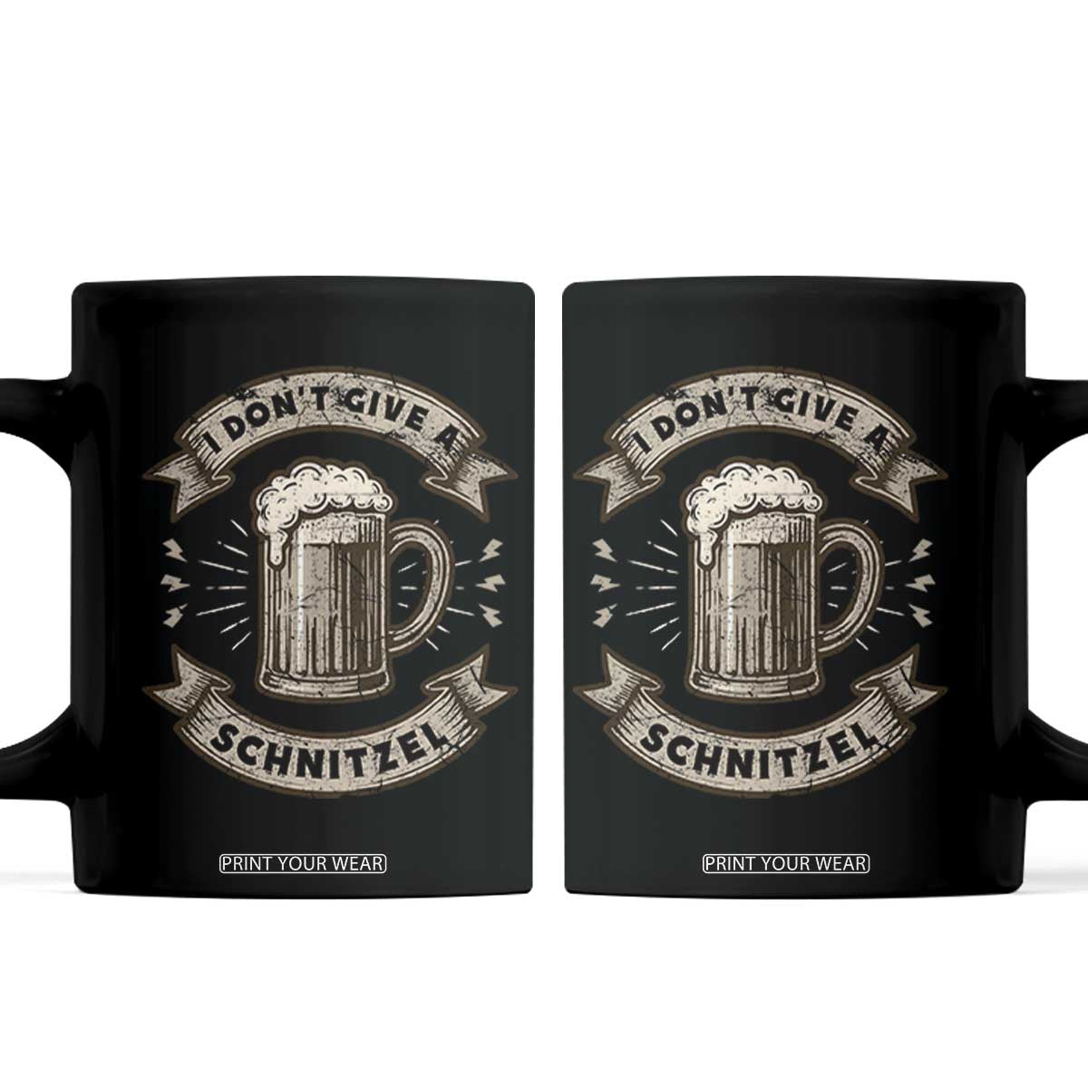 Funny Oktoberfest Coffee Mug I Dont Give A Schnitzel German Beer Wurst TS10 Black Print Your Wear