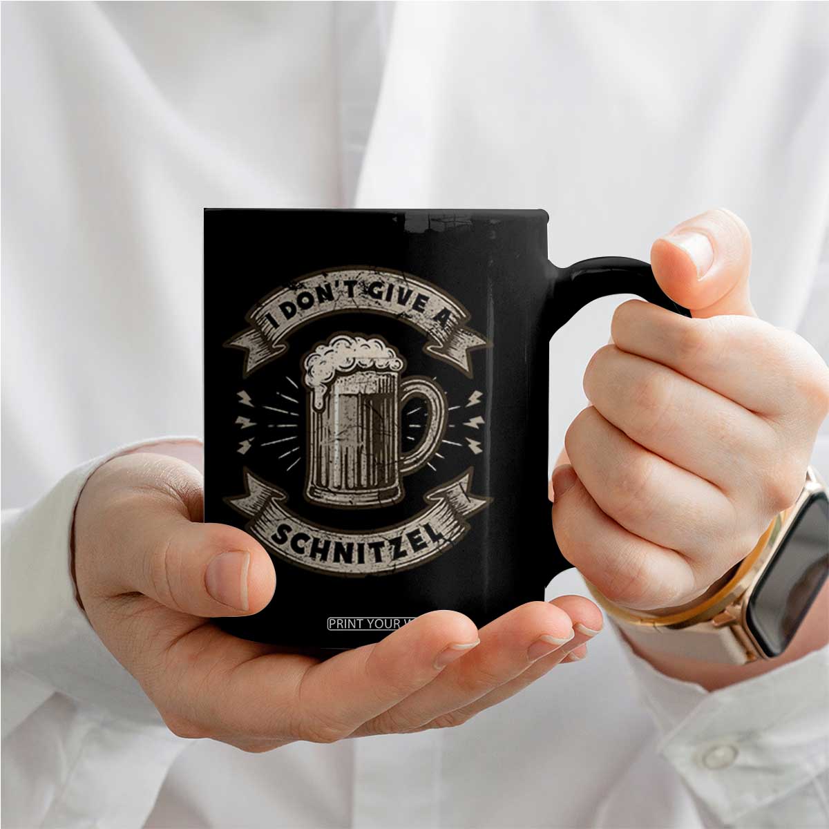 Funny Oktoberfest Coffee Mug I Dont Give A Schnitzel German Beer Wurst TS10 Print Your Wear