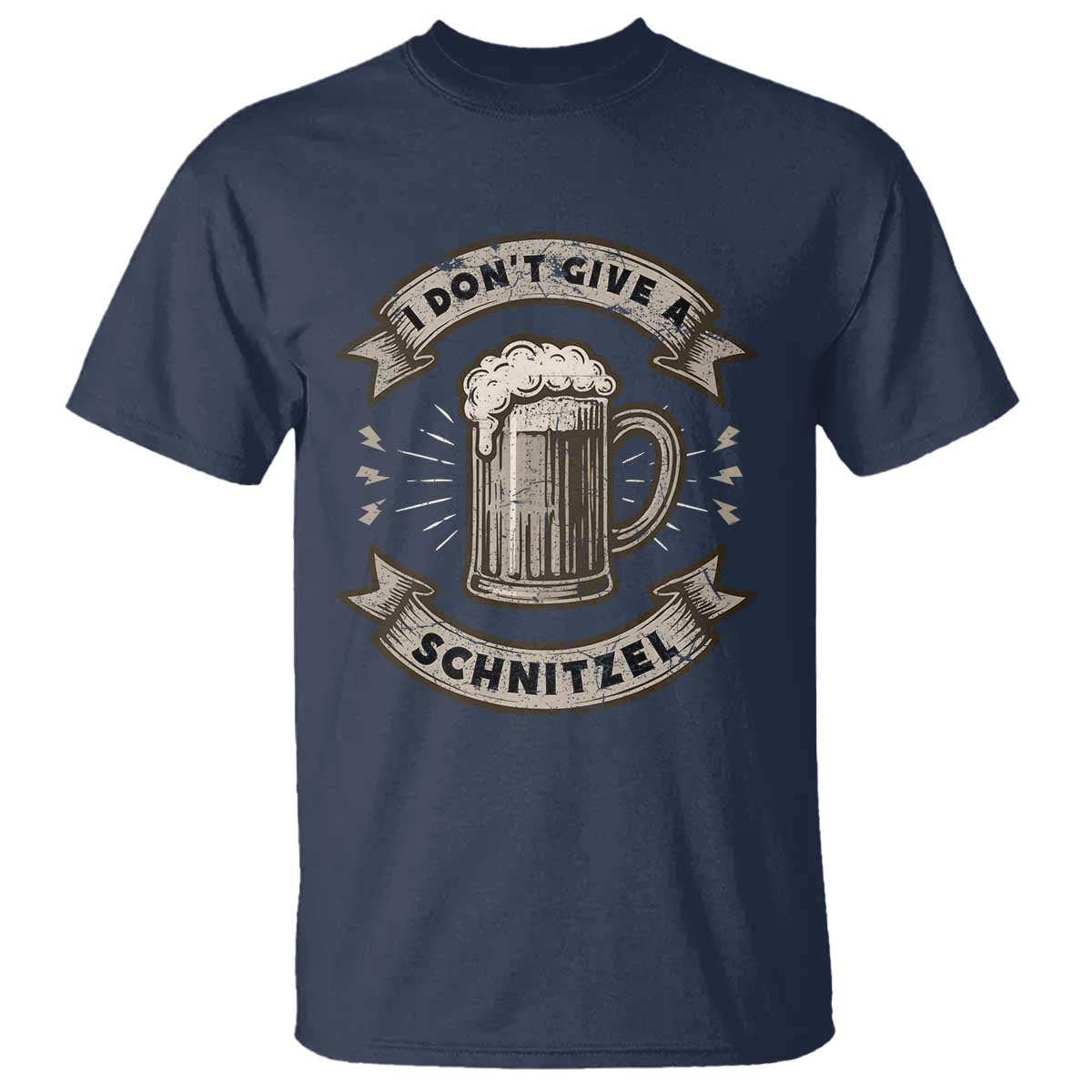 Funny Oktoberfest T Shirt I Dont Give A Schnitzel German Beer Wurst TS10 Navy Print Your Wear
