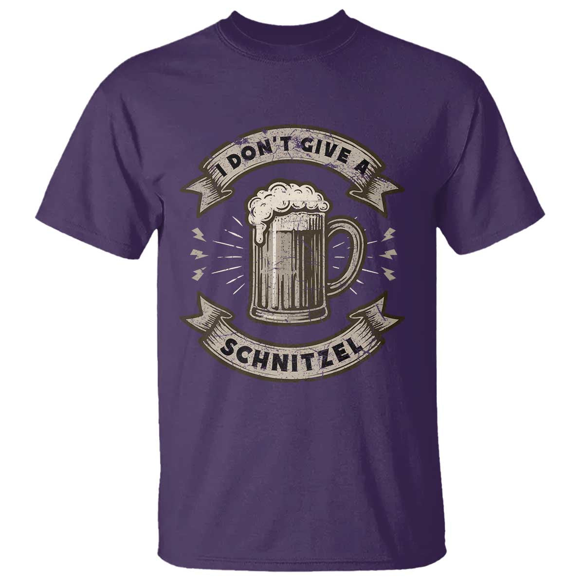 Funny Oktoberfest T Shirt I Dont Give A Schnitzel German Beer Wurst TS10 Purple Print Your Wear
