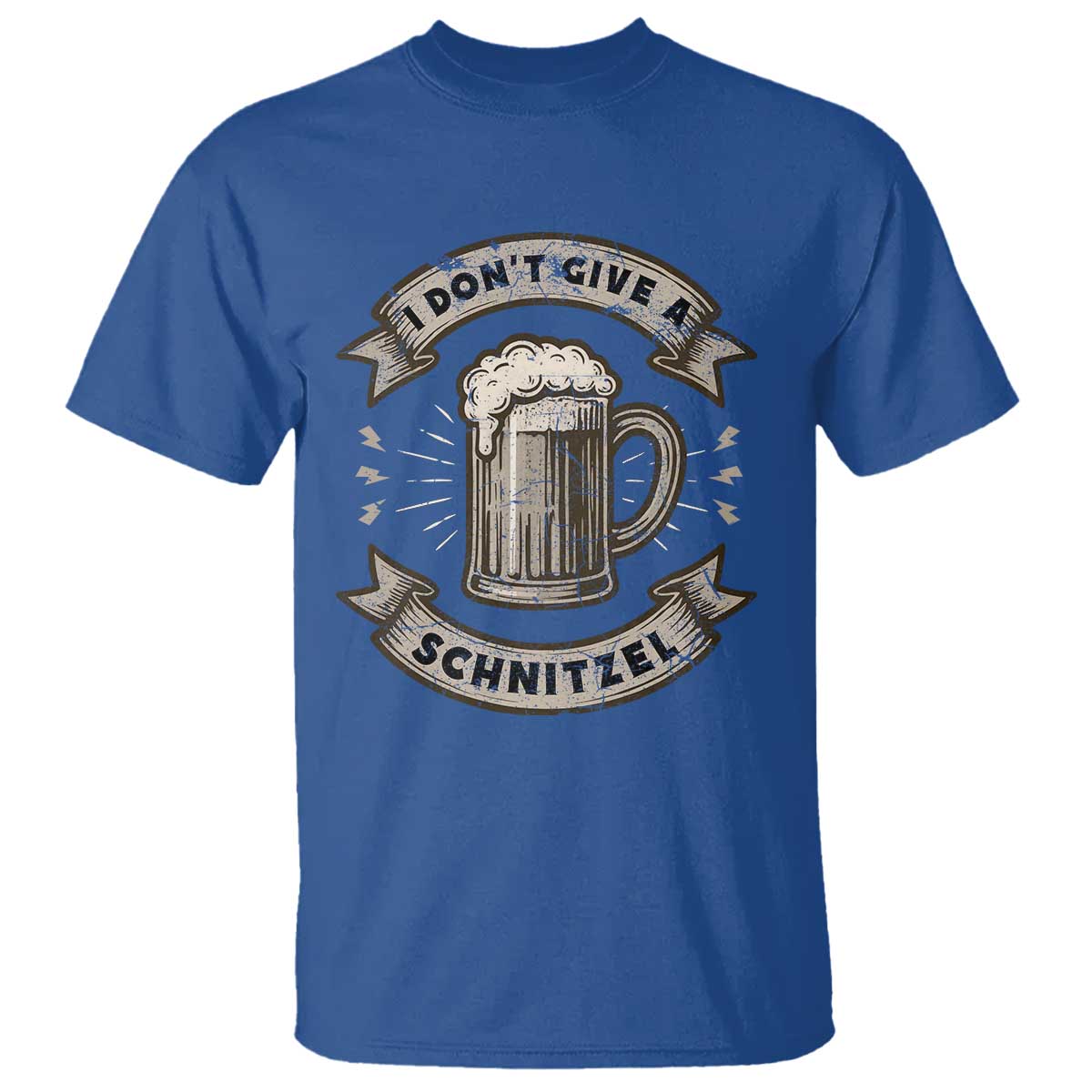 Funny Oktoberfest T Shirt I Dont Give A Schnitzel German Beer Wurst TS10 Royal Blue Print Your Wear