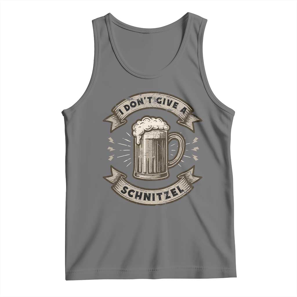 Funny Oktoberfest Tank Top I Dont Give A Schnitzel German Beer Wurst TS10 Black Heather Print Your Wear