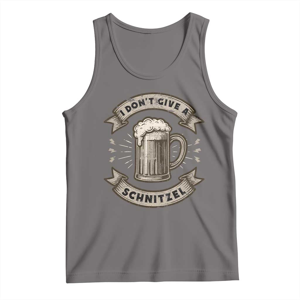 Funny Oktoberfest Tank Top I Dont Give A Schnitzel German Beer Wurst TS10 Deep Heather Print Your Wear