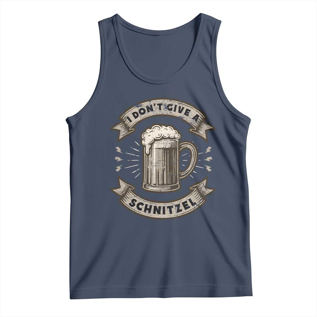 Funny Oktoberfest Tank Top I Dont Give A Schnitzel German Beer Wurst TS10 Navy Print Your Wear
