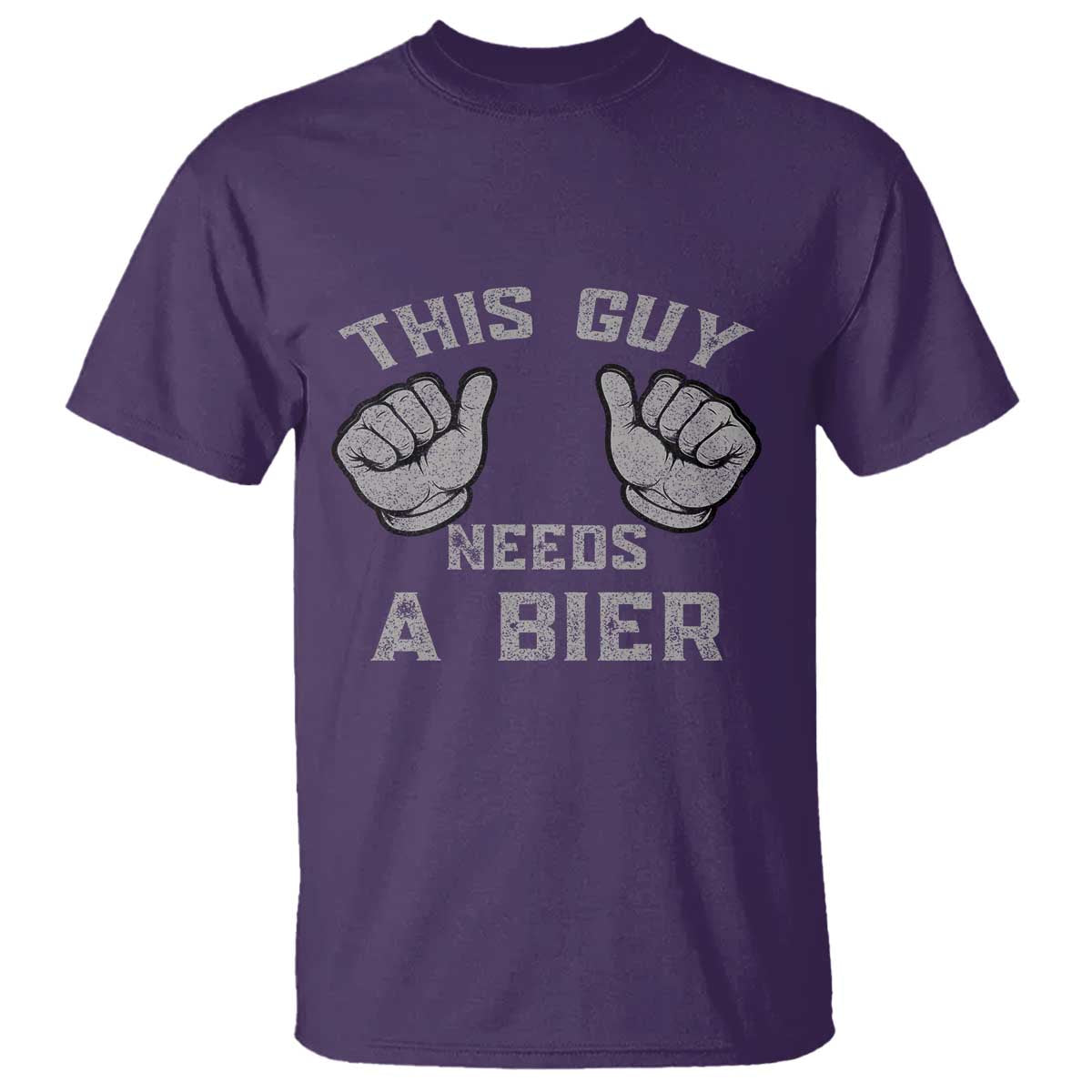 This Guy Needs A Bier Oktoberfest T Shirt Funny Mens Drinking Gift TS10 Purple Print Your Wear