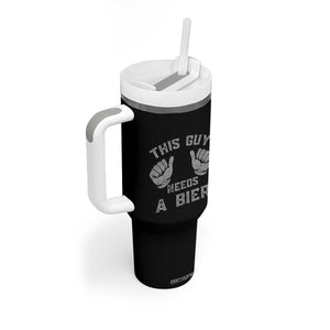 This Guy Needs A Bier Oktoberfest Tumbler With Handle Funny Mens Drinking Gift TS10 Print Your Wear