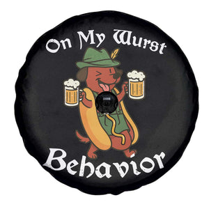 Oktoberfest On My Wurst Behavior Spare Tire Cover Funny German TS10 Print Your Wear