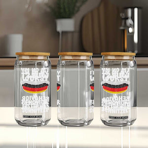 Oktoberfest On My Wurst Behavior Glass Can Dont Give Schnitzel Funny German TS10 Print Your Wear