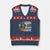 Funny Oktoberfest V-Neck Knit Sweater Vest On My Wurst Behavior Sarcastic German TS10 Navy Red Print Your Wear