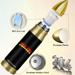 Nein Germany Bullet Tumbler No Saying Funny German Flag Oktoberfest TS10 Print Your Wear