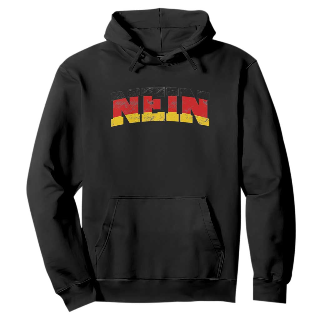 Nein Germany Hoodie No Saying Funny German Flag Oktoberfest TS10 Black Print Your Wear
