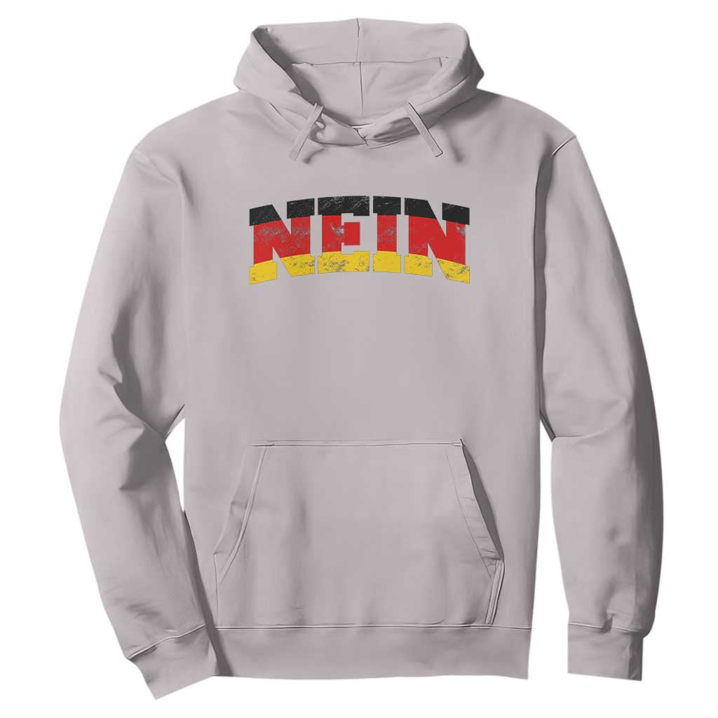 Nein Germany Hoodie No Saying Funny German Flag Oktoberfest TS10 Ice Gray Print Your Wear