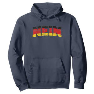 Nein Germany Hoodie No Saying Funny German Flag Oktoberfest TS10 Navy Print Your Wear