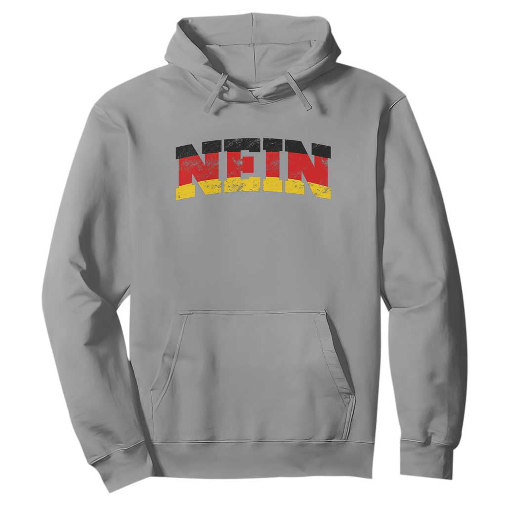 Nein Germany Hoodie No Saying Funny German Flag Oktoberfest TS10 Sport Gray Print Your Wear