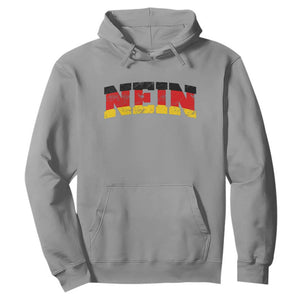 Nein Germany Hoodie No Saying Funny German Flag Oktoberfest TS10 Sport Gray Print Your Wear