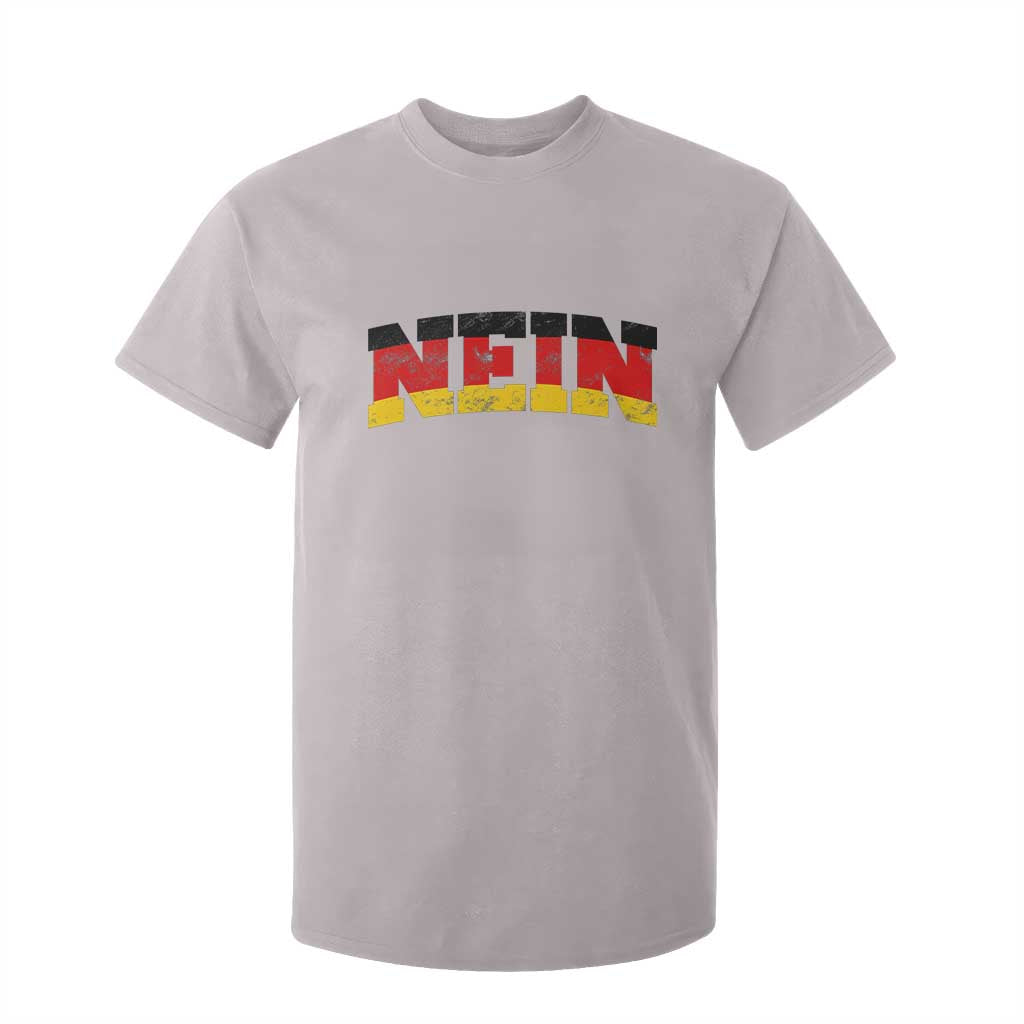 Nein Germany T Shirt For Kid No Saying Funny German Flag Oktoberfest TS10 Ice Gray Print Your Wear