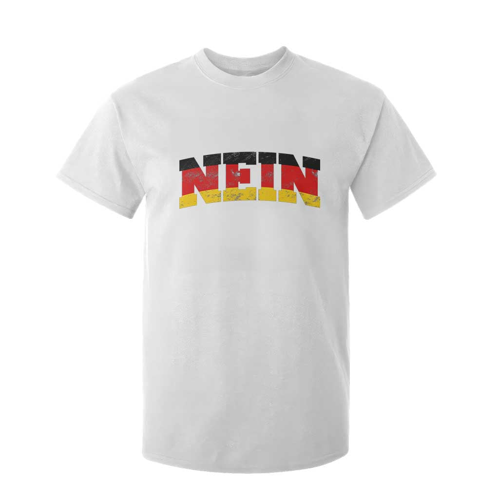 Nein Germany T Shirt For Kid No Saying Funny German Flag Oktoberfest TS10 White Print Your Wear