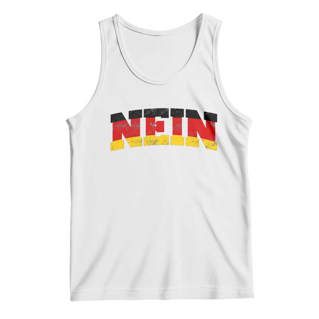 Nein Germany Tank Top No Saying Funny German Flag Oktoberfest TS10 White Print Your Wear