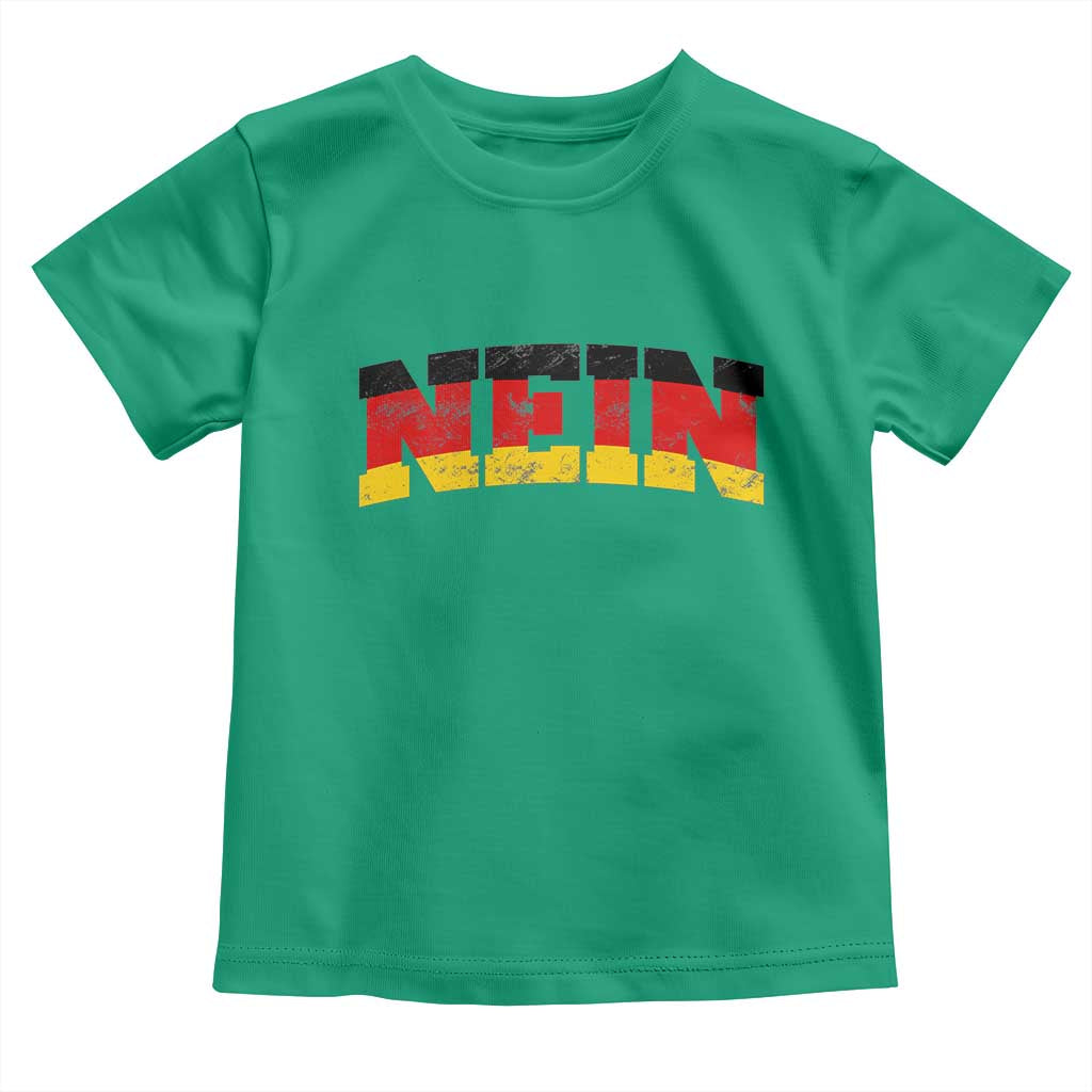 Nein Germany Toddler T Shirt No Saying Funny German Flag Oktoberfest TS10 Irish Green Print Your Wear