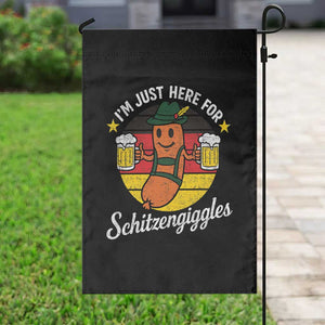 Funny Oktoberfest Garden Flag Just Here for Schitzengiggles German Flag TS10 Print Your Wear