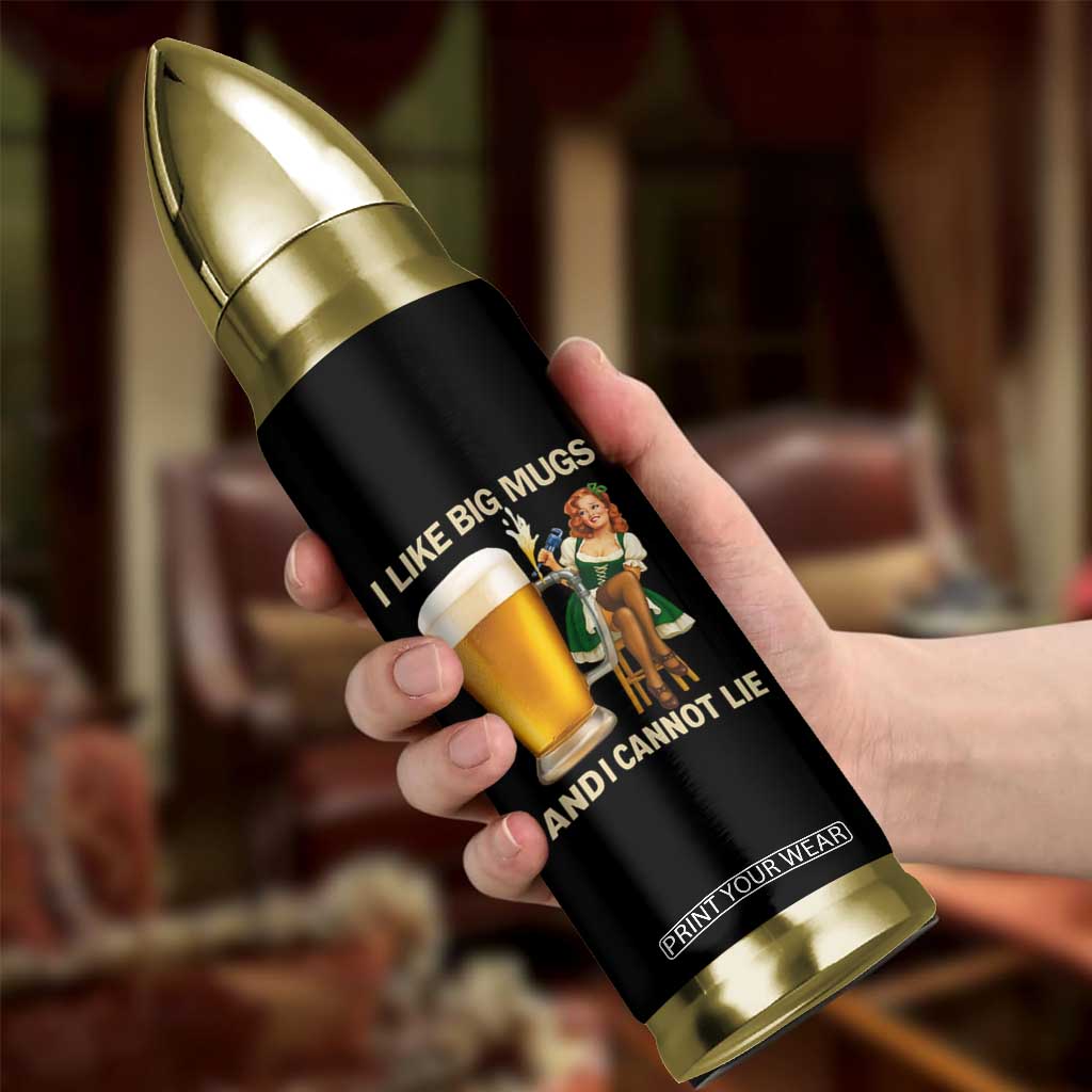 Oktoberfest Beer Bullet Tumbler Funny I Like Big Mugs Pin Up Girl Dirndl TS10 Print Your Wear