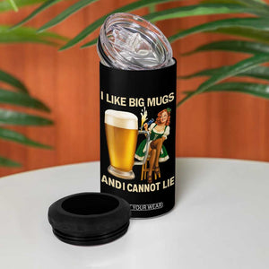 Oktoberfest Beer 4 in 1 Can Cooler Tumbler Funny I Like Big Mugs Pin Up Girl Dirndl TS10 Print Your Wear