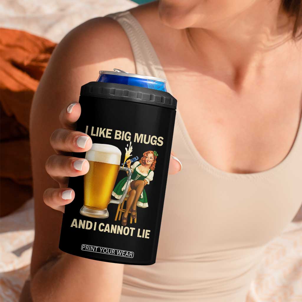 Oktoberfest Beer 4 in 1 Can Cooler Tumbler Funny I Like Big Mugs Pin Up Girl Dirndl TS10 Print Your Wear