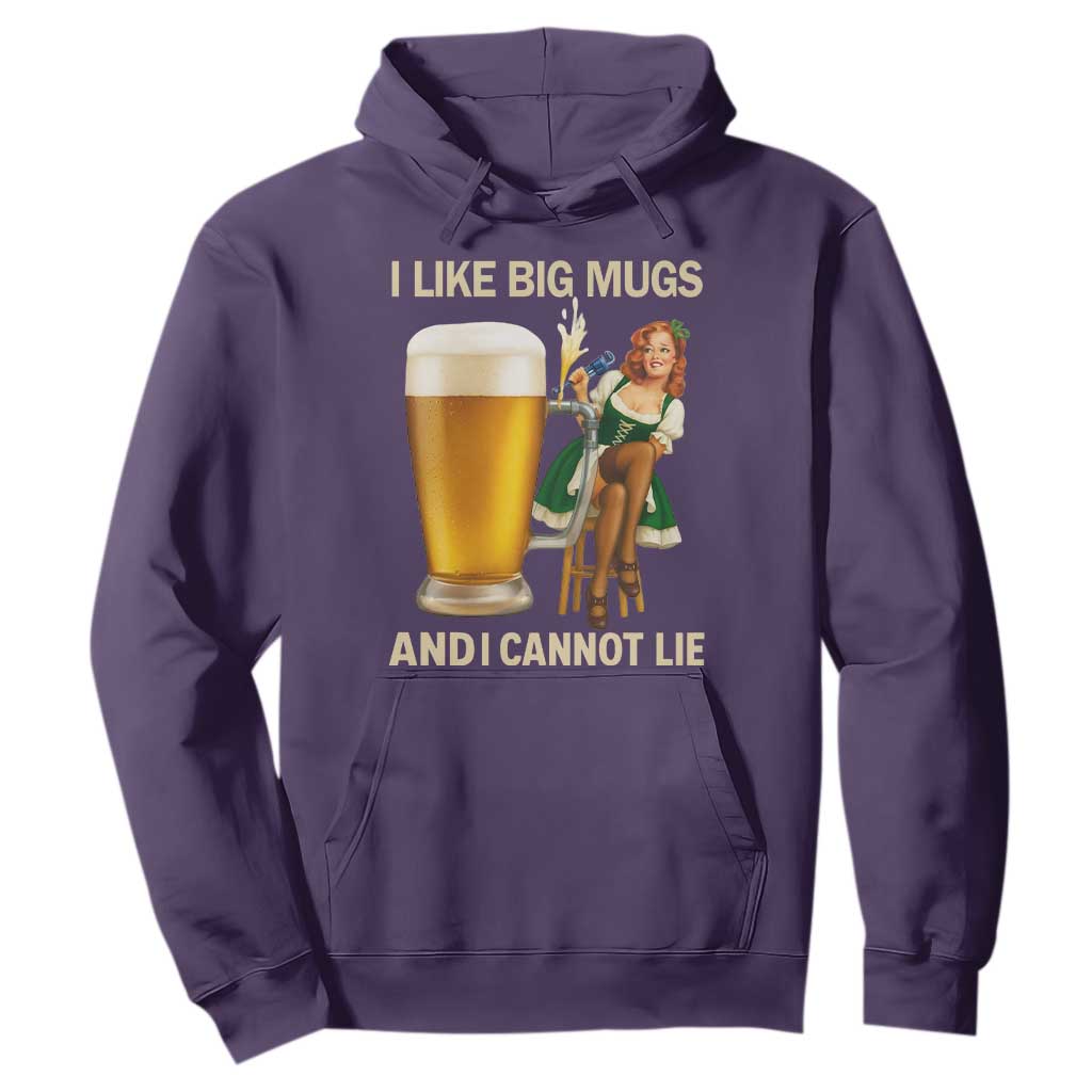 Oktoberfest Beer Hoodie Funny I Like Big Mugs Pin Up Girl Dirndl TS10 Purple Print Your Wear