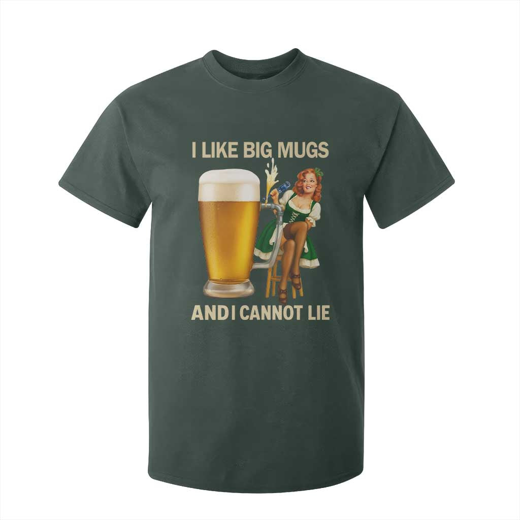 Oktoberfest Beer T Shirt For Kid Funny I Like Big Mugs Pin Up Girl Dirndl TS10 Dark Forest Green Print Your Wear