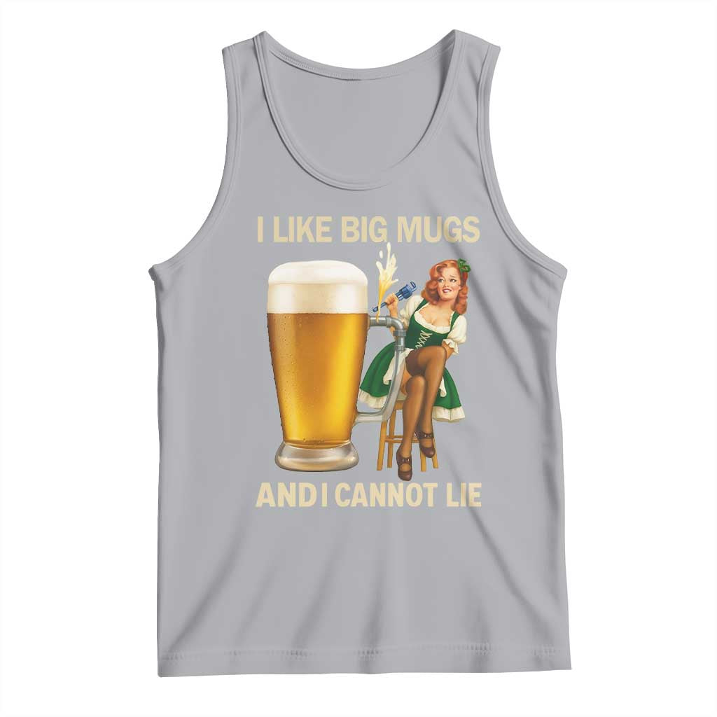 Oktoberfest Beer Tank Top Funny I Like Big Mugs Pin Up Girl Dirndl TS10 Athletic Heather Print Your Wear