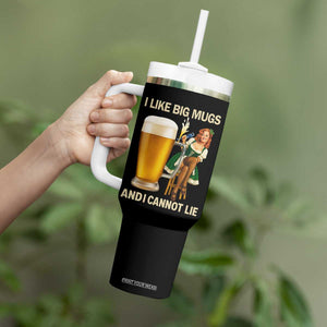 Oktoberfest Beer Tumbler With Handle Funny I Like Big Mugs Pin Up Girl Dirndl TS10 Print Your Wear