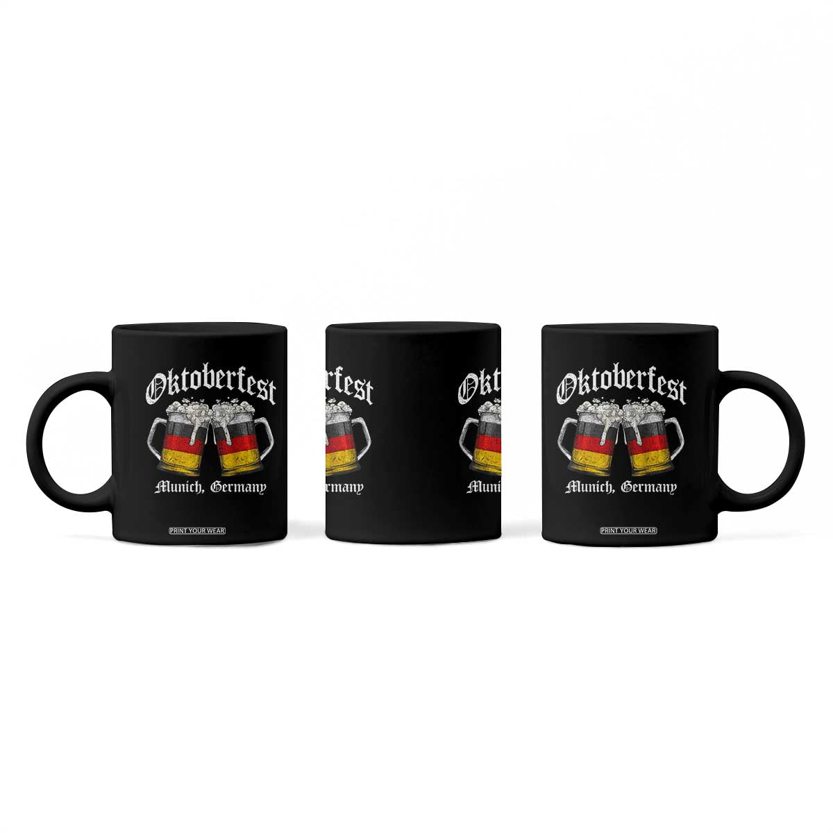 Vintage Oktoberfest Munich Coffee Mug Prost Beer Germany Flag Drinking TS10 Print Your Wear