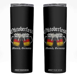 Vintage Oktoberfest Munich Skinny Tumbler Prost Beer Germany Flag Drinking TS10 Black Print Your Wear