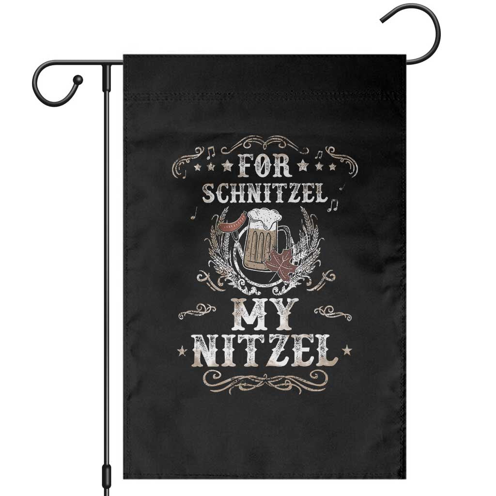 Funny Oktoberfest Garden Flag For Schnitzel My Nitzel Octoberfest German Beer Wurst TS10 Black Print Your Wear