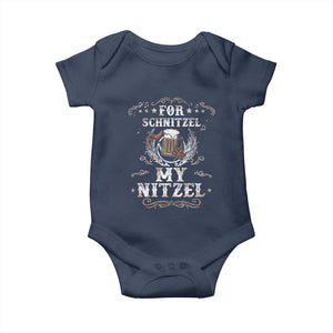 Funny Oktoberfest Baby Onesie For Schnitzel My Nitzel Octoberfest German Beer Wurst TS10 Navy Print Your Wear