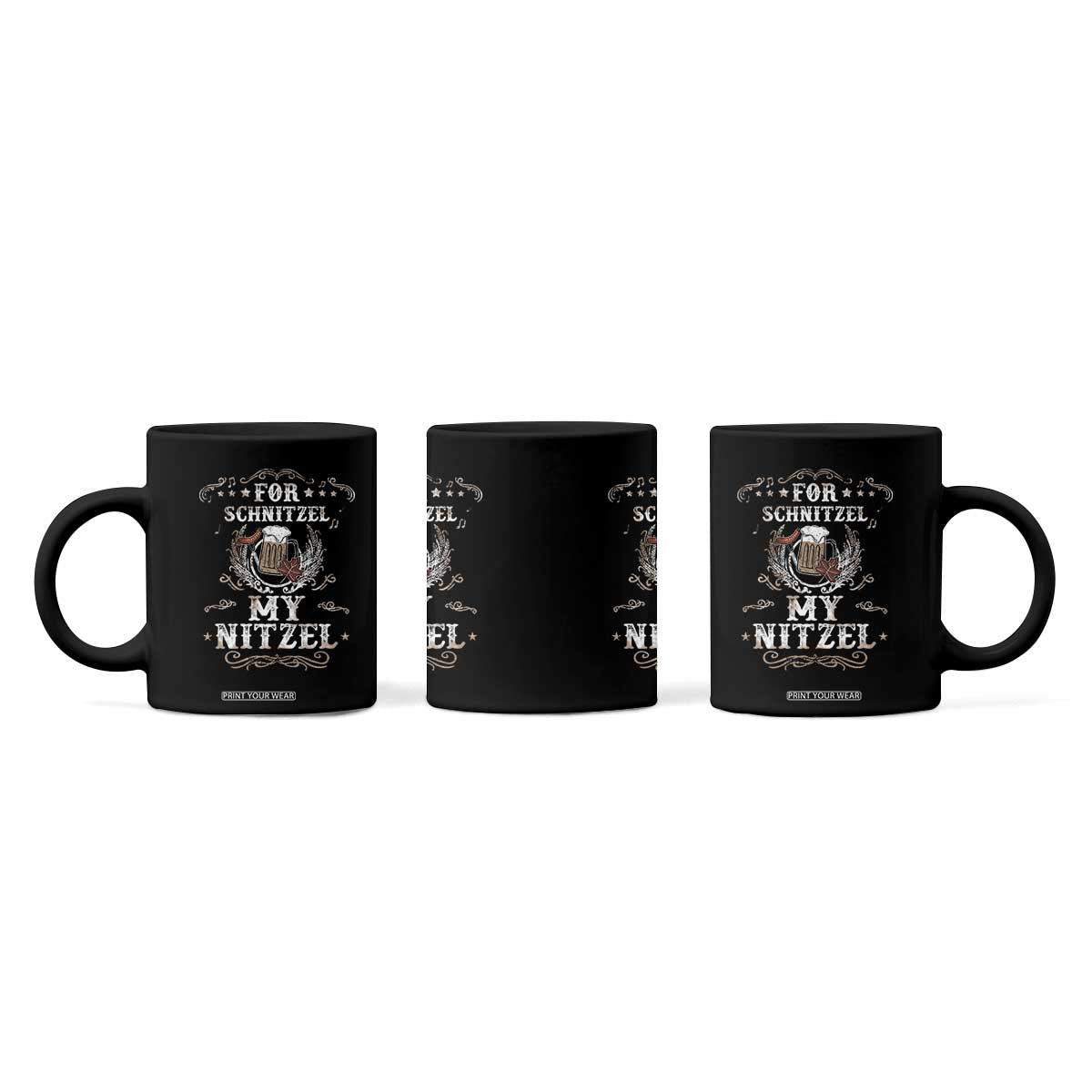 Funny Oktoberfest Coffee Mug For Schnitzel My Nitzel Octoberfest German Beer Wurst TS10 Print Your Wear