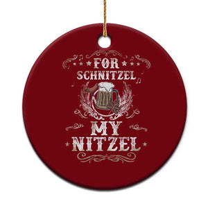 Funny Oktoberfest Ceramic Ornament For Schnitzel My Nitzel Octoberfest German Beer Wurst TS10 1pc Red Print Your Wear