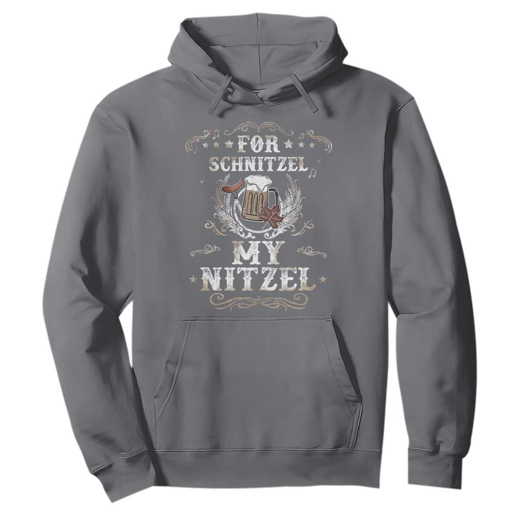 Funny Oktoberfest Hoodie For Schnitzel My Nitzel Octoberfest German Beer Wurst TS10 Charcoal Print Your Wear