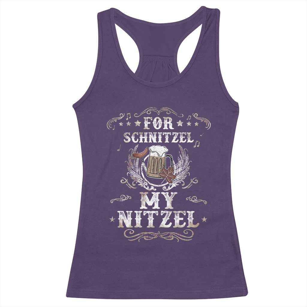 Funny Oktoberfest Racerback Tank Top For Schnitzel My Nitzel Octoberfest German Beer Wurst TS10 Purple Print Your Wear