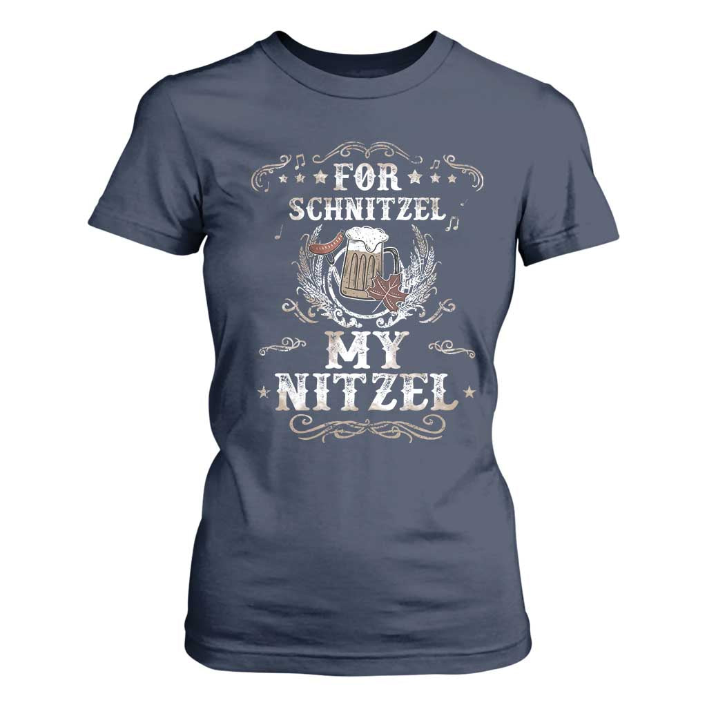 Funny Oktoberfest T Shirt For Women For Schnitzel My Nitzel Octoberfest German Beer Wurst TS10 Navy Print Your Wear