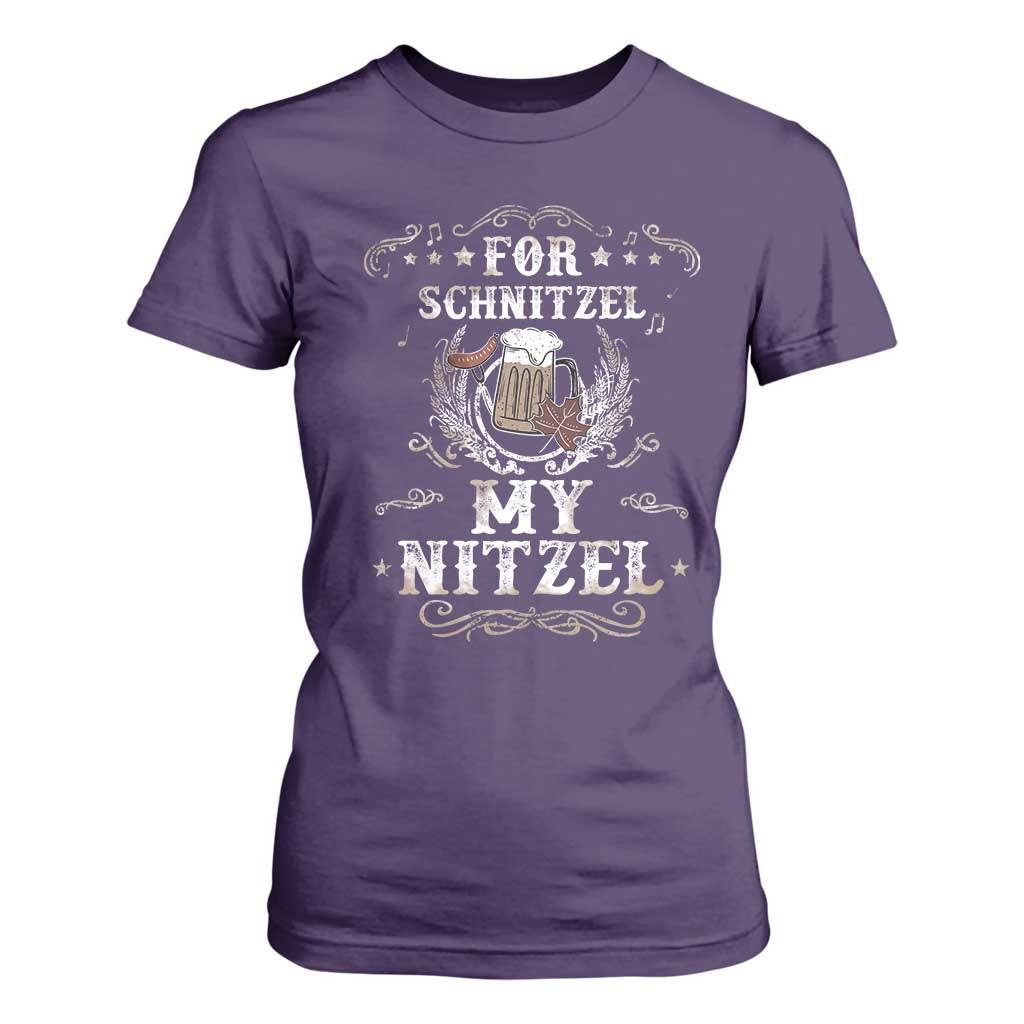 Funny Oktoberfest T Shirt For Women For Schnitzel My Nitzel Octoberfest German Beer Wurst TS10 Purple Print Your Wear