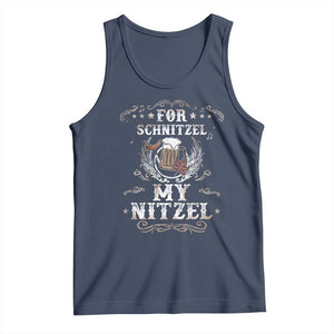 Funny Oktoberfest Tank Top For Schnitzel My Nitzel Octoberfest German Beer Wurst TS10 Navy Print Your Wear