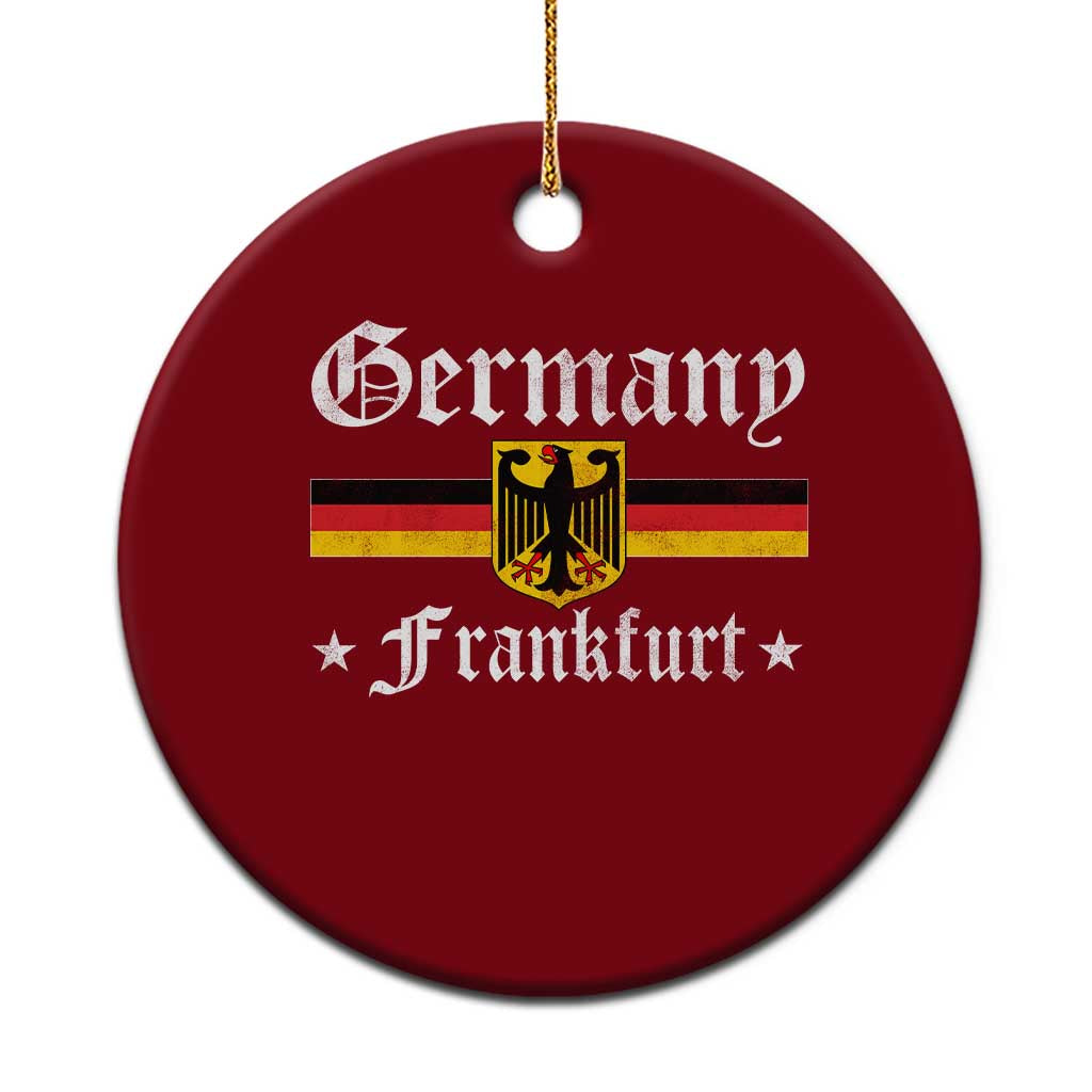 Germany Frankfurt Ceramic Ornament Retro Vintage German Flag Tourist Souvenir Gift TS10 1pc Red Print Your Wear