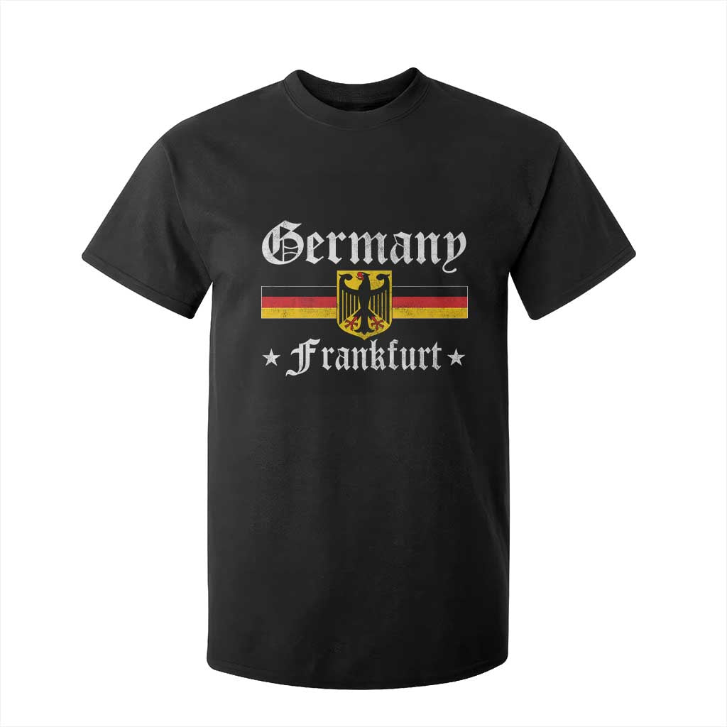 Germany Frankfurt T Shirt For Kid Retro Vintage German Flag Tourist Souvenir Gift TS10 Black Print Your Wear